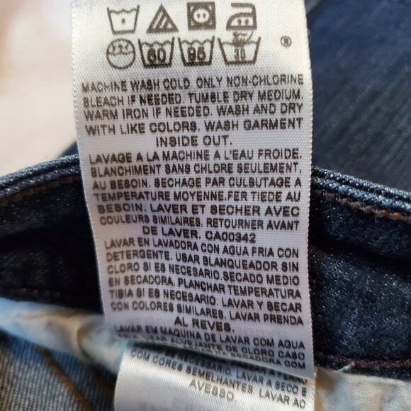 Levi's Low boot cut 545 blue jeans women's size 6 mid to darkish wash great cond - Picture 7 of 16